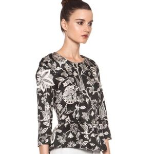Isabel Marant Black and White Floral Blouse